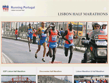 Tablet Screenshot of lisbon-half-marathons.com